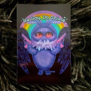 "artetak be gay do crime" sticker